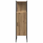 vidaXL Ensemble de mobilier de salle de bain avec porte 3 Pièces Marron