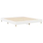 vidaXL Cadre de lit sans matelas blanc 160x200 cm bois d'ingénierie