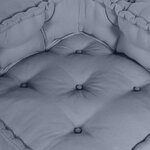 vidaXL Unité de canapé modulaire 2 Pièces Gris 140 x 70 x 56 cm Tissu