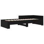 vidaXL Cadre de lit avec tête de lit Chêne noir 80 x 200 cm