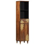 vidaXL Set de meubles de salle de bain 3 Pièces Marron 62 x 33 x 58 cm