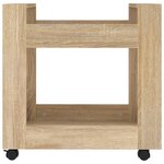 vidaXL Chariot de bureau Chêne sonoma 60x45x60 cm Bois d'ingénierie