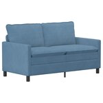 vidaXL Ensemble de Canapés 2 pc Bleu Tissu