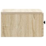 vidaXL Cabinet de chevet mural 2 Pièces Chêne Sonoma 34 5 x 33 x 20 cm