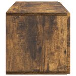 vidaXL Meuble TV mural Chêne fumé 59 5 x 31 x 30 cm Bois d'ingénierie