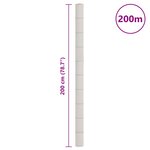 vidaXL Membrane anti-mauvaises herbes blanc 2x200 m PP