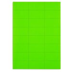 Étiquette adhésive permanente fluo vert 210x148 5 mm (lot de 200)