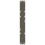 vidaXL Pieds de table basse 2 pièces Acier naturel 50 x (42-43 3) cm Acier