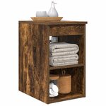 vidaXL Meuble de Salle de Bain In-between Chêne fumé 30 x 44 5 x 50 cm