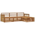 vidaXL Ensemble de canapés d'extérieur Naturel 249 x 162 5 x 73 cm