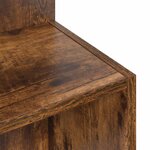 vidaXL Table d'appoint Chêne fumé Ø 39 5 x 55 cm Bois d'ingénierie