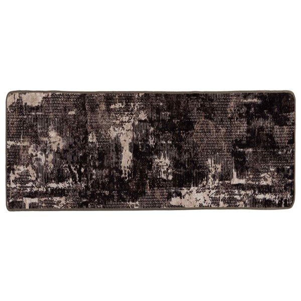 vidaXL Coureur de Tapis MARSA Noir 100 x 250 cm Polyester et PVC