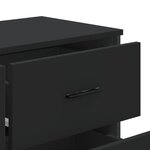 vidaXL Commode noir 91x35 5x74 5 cm bois d'ingénierie