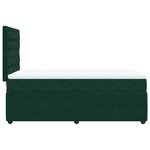 vidaXL Sommier à lattes de lit et matelas Vert foncé 80x200 cm Velours