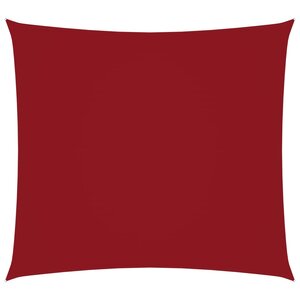 vidaXL Voile de parasol Tissu Oxford carré 2x2 m Rouge