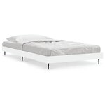 vidaXL Cadre de lit sans matelas blanc 90x190 cm bois d'ingénierie