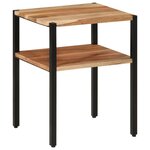 vidaXL Table d’appoint 35x35x45 cm bois massif d'acacia et fer