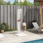 vidaXL Douche d'extérieur 206 cm Blanc