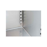 Table réfrigérée positive 2 portes avec plonge - profondeur 700 - cool head - r290a - acier inoxydable2pleine 1320x700x850mm