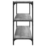 vidaXL Bibliothèque Sonoma gris 80x33x70 5 cm Bois d'ingénierie acier