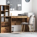 vidaXL Bureau d'écriture - Bois ancien Bois de récup Panneau de particules