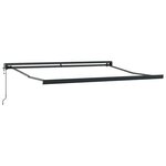 vidaXL Auvent rétractable anthracite/blanc 3x2 5 m tissu et aluminium