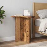 vidaXL Table d'appoint Bois ancien Ø 39 x 38 cm Bois d'ingénierie