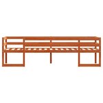 vidaXL Cadre de lit pour enfants brun cire 90x200cm bois de pin massif