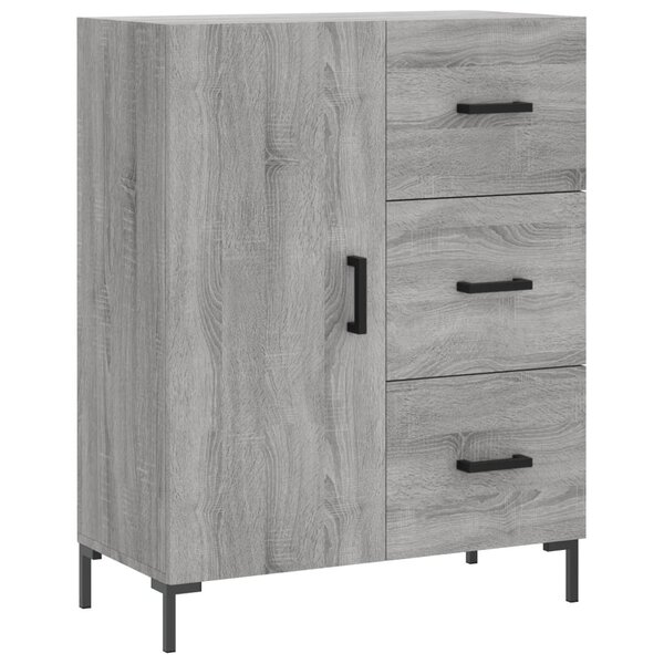 vidaXL Buffet sonoma gris 69 5x34x90 cm bois d'ingénierie