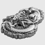 Monnaie DRAGON AND HORSE Figure Eight 3 Oz Argent 5 Tala Samoa 2026 (PRÉCOMMANDE)