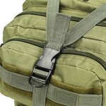 vidaXL Sac à dos en style militaire 50 L Vert olive