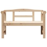 vidaXL Banc extérieur Marron 119 x 76 x 44cm Bois de pin massif