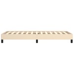 vidaXL Cadre de lit sans matelas crème 90x200 cm tissu