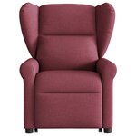 vidaXL Fauteuil inclinable rouge bordeaux tissu
