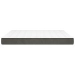 vidaXL Matelas de lit à ressorts ensachés fermeté moyenne Gris foncé 160x200x20 cm