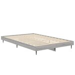 vidaXL Cadre de lit sans matelas sonoma gris 120x190 cm