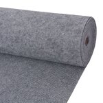 vidaXL Tapis strié pour exposition 1 2x15 m Gris