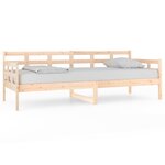 vidaXL Lit de jour sans matelas bois de pin massif 80x200 cm