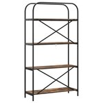 vidaXL Étagère Chêne fumé 80 x 30 x 146 cm Bois d'ingénierie