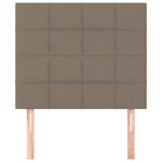 vidaXL Tête de lit Taupe 90x5x118/128 cm Tissu