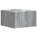 vidaXL Cabinet de chevet mural Sonoma gris 33 x 34 5 x 20 cm