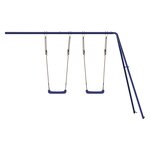 Vidaxl toboggan/balançoires pour maisonnette de jeu bleu polypropylène