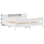 vidaXL Cadre de lit sans matelas blanc 180x200 cm bois massif de pin
