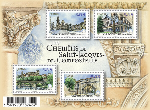 Bloc Les Chemins de Saint-Jacques-de-Compostelle