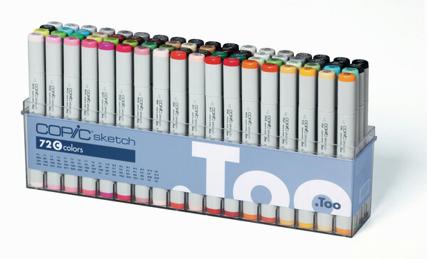 Set 72 marqueurs Manga Copic Sketch Set C