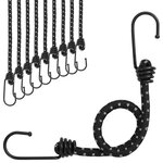 vidaXL Cordes élastiques avec bandes réfléchissantes et crochets 10Pièces