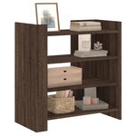 vidaXL Buffet chêne marron 73 5x35x75 cm bois d'ingénierie