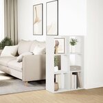 vidaXL Étagère séparatrice de pièce blanc 69 5x29x103 5 cm