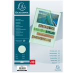 SACHET 10 POCH.COINS PP Grainé VERT EXACOMPTA