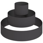 vidaXL Pot en Métal Acier/noir Acier Grand Modulaire Pot en Métal